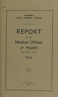 view [Report 1954] / Medical Officer of Health, Penybont R.D.C.