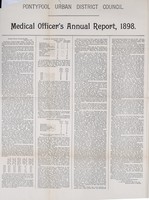 view [Report 1898] / Medical Officer of Health, Pontypool Local Board / U.D.C.