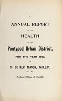 view [Report 1903] / Medical Officer of Health, Pontypool Local Board / U.D.C.