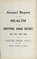 view [Report 1908] / Medical Officer of Health, Pontypool Local Board / U.D.C.