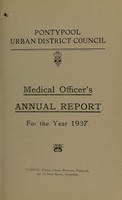 view [Report 1937] / Medical Officer of Health, Pontypool U.D.C.