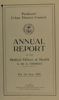 view [Report 1937] / Medical Officer of Health, Porthcawl U.D.C.