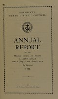 view [Report 1952] / Medical Officer of Health, Porthcawl U.D.C.