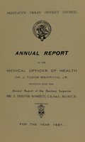 view [Report 1937] / Medical Officer of Health, Prestatyn U.D.C.