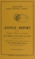 view [Report 1951] / Medical Officer of Health, Prestatyn U.D.C.