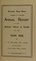 view [Report 1928] / Medical Officer of Health, Radnorshire County Council.