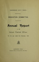 view [Report 1914] / School Health Service, Radnorshire County Council.