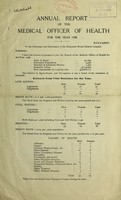 view [Report 1938] / Medical Officer of Health, Rhayader R.D.C.