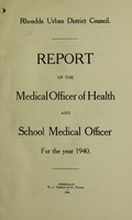 view [Report 1940] / Medical Officer of Health, Rhondda U.D.C.