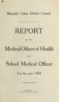 view [Report 1944] / Medical Officer of Health, Rhondda U.D.C.