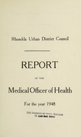 view [Report 1948] / Medical Officer of Health, Rhondda U.D.C.