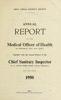 view [Report 1950] / Medical Officer of Health, Rhyl U.D.C.