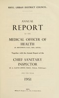 view [Report 1951] / Medical Officer of Health, Rhyl U.D.C.