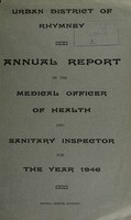 view [Report 1946] / Medical Officer of Health, Rhymney U.D.C.