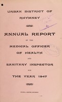 view [Report 1947] / Medical Officer of Health, Rhymney U.D.C.