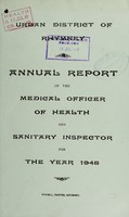 view [Report 1948] / Medical Officer of Health, Rhymney U.D.C.