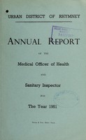 view [Report 1951] / Medical Officer of Health, Rhymney U.D.C.