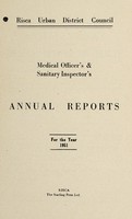 view [Report 1951] / Medical Officer of Health, Risca U.D.C.