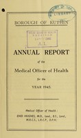 view [Report 1945] / Medical Officer of Health, Ruthin Borough.