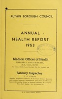 view [Report 1953] / Medical Officer of Health, Ruthin Borough.