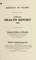 view [Report 1956] / Medical Officer of Health, Ruthin Borough.