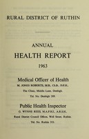 view [Report 1963] / Medical Officer of Health, Ruthin R.D.C.