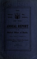 view [Report 1922] / Swansea Port Health Authority.