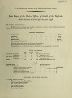 view [Report 1948] / Medical Officer of Health, Teifiside R.D.C.