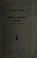 view [Report 1938] / Medical Officer of Health, Tenby Borough.