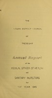 view [Report 1945] / Medical Officer of Health, Tredegar U.D.C.