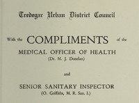 view [Report 1954] / Medical Officer of Health, Tredegar U.D.C.