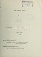 view [Report 1952] / Medical Officer of Health, Tregaron R.D.C.