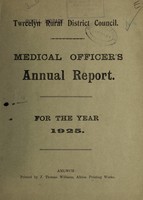 view [Report 1925] / Medical Officer of Health, Twrcelyn R.D.C.