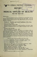 view [Report 1937] / Medical Officer of Health, Towyn / Tywyn U.D.C.