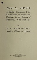 view [Report 1941] / Medical Officer of Health, Vaynor & Penderyn R.D.C.