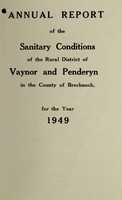 view [Report 1949] / Medical Officer of Health, Vaynor & Penderyn R.D.C.