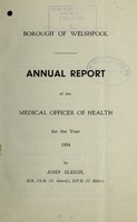 view [Report 1954] / Medical Officer of Health, Welshpool Borough.