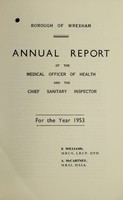 view [Report 1953] / Medical Officer of Health, Wrexham Borough.