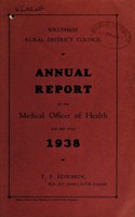 view [Report 1938] / Medical Officer of Health, Wrexham R.D.C.