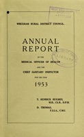 view [Report 1953] / Medical Officer of Health, Wrexham R.D.C.