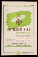 view Disparicida Kuba, medicación específica contra el Tricocephalus dispar ... : Amebo Kuba Oral : una medicación contra todas las amebas ... / Laboratorios Kuba.