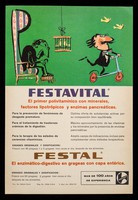 view Festavital, el primer polivitamínico con minerales, factores lipotrópicos y enimas pancreáticas ... : Festal, el enzimático-digestivo en grageas con capa entérica : Para un largo camino... la mejor compañia, Rastinon "Hoechst" : el antidiabético oral de relación óptima ... / Hoechst AG ; representantes: Quimica Hoechst de Mexico, S.A.