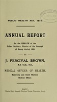 view [Report 1925] / Medical Officer of Health, Bacup Borough.