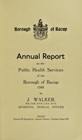 view [Report 1948] / Medical Officer of Health, Bacup Borough.