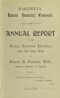 view [Report 1914] / Medical Officer of Health, Bakewell R.D.C.