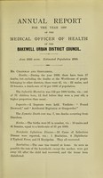 view [Report 1899] / Medical Officer of Health, Bakewell U.D.C.