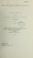 view [Report 1951] / Medical Officer of Health, Baldock U.D.C.