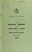view [Report 1954] / Medical Officer of Health, Banbury Borough.