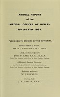 view [Report 1937] / Medical Officer of Health, Banstead U.D.C.