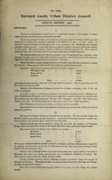 view [Report 1908] / Medical Officer of Health, Barnard Castle Local Board U.D.C.